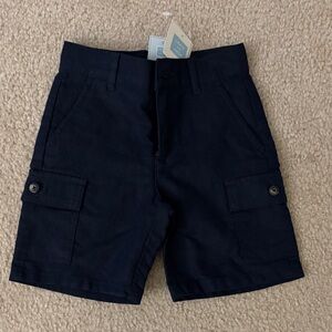 Toddler Janie and Jack navy cargo shorts NWT adjustable waist